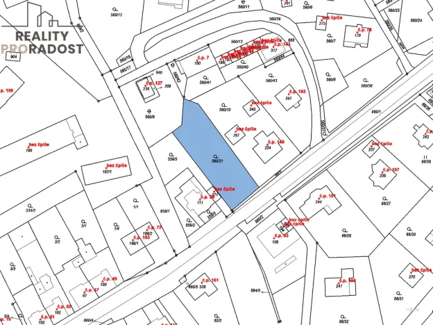 Prodej pozemku pro bydlení, Kladruby, 931 m2