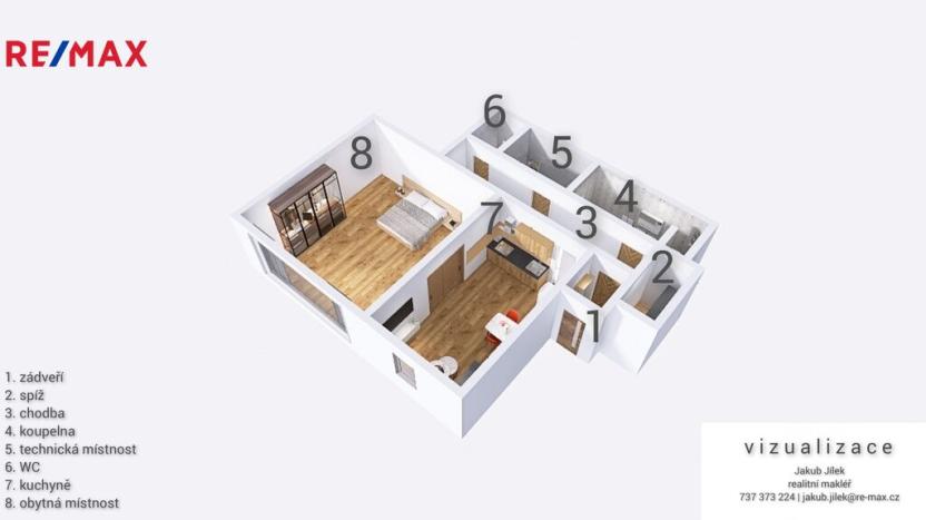 Pronájem bytu 2+kk, Zábřeh, Havlíčkova, 55 m2