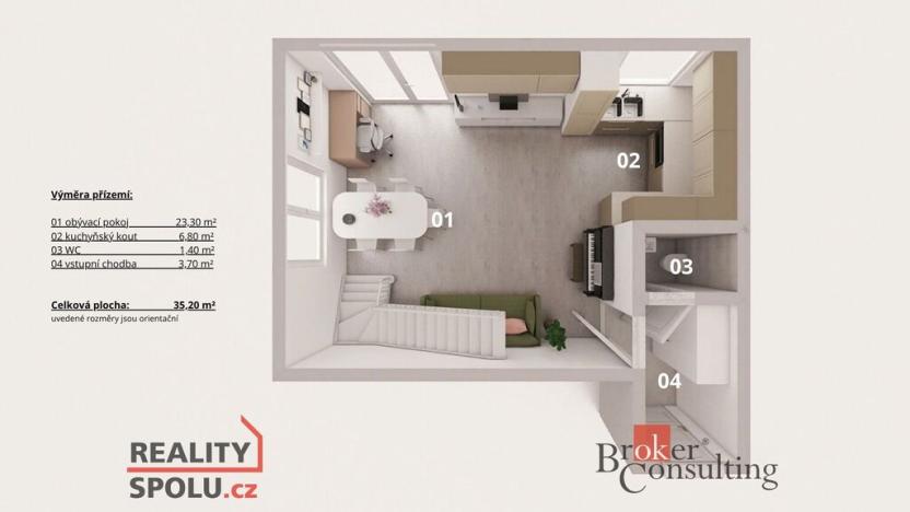 Prodej rodinného domu, Polerady, 77 m2