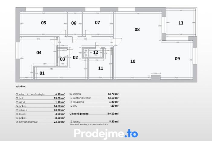 Prodej bytu 4+kk, Rudná, Hořelická, 119 m2