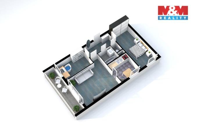 Prodej bytu 3+1, Praha - Záběhlice, Ostružinová, 58 m2