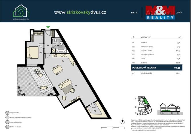 Prodej bytu 2+kk, Praha, Střížkovská, 117 m2