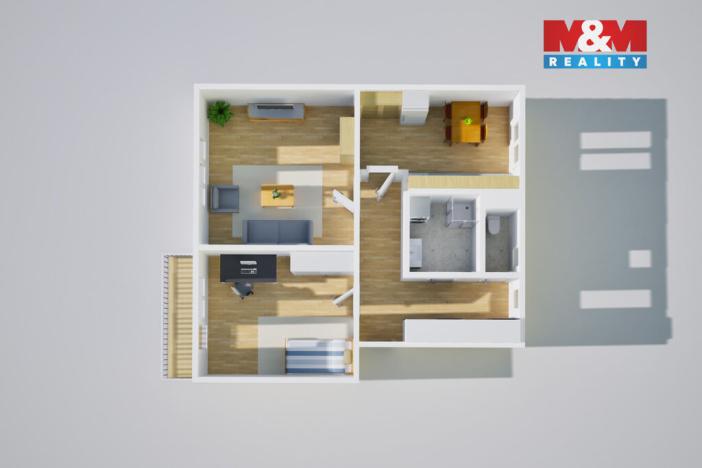 Prodej bytu 2+1, Litvínov - Horní Litvínov, U Zámeckého parku, 58 m2