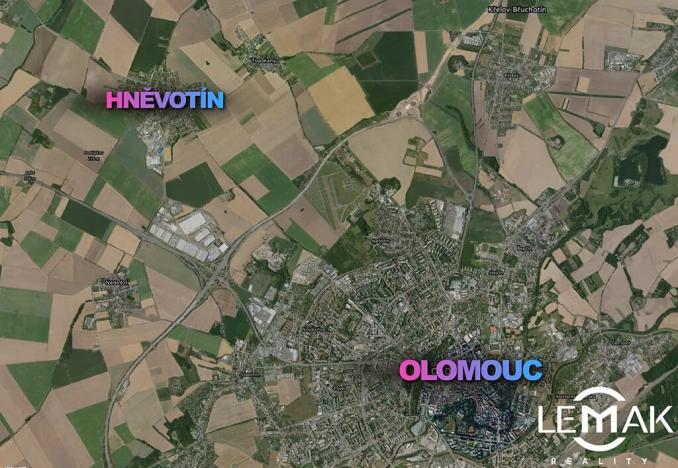 Prodej pozemku pro bydlení, Hněvotín, 1488 m2