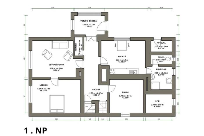Prodej rodinného domu, Břasy, 138 m2