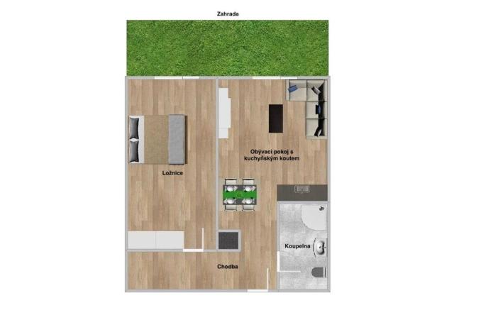 Pronájem bytu 2+kk, Janovice nad Úhlavou, Rozvojová zóna, 46 m2