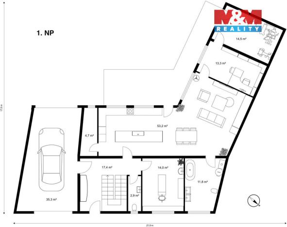 Prodej rodinného domu, Uherský Ostroh - Kvačice, Zemědělská, 270 m2