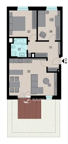 Prodej bytu 3+kk, Praha - Hrdlořezy, Mezitraťová, 71 m2