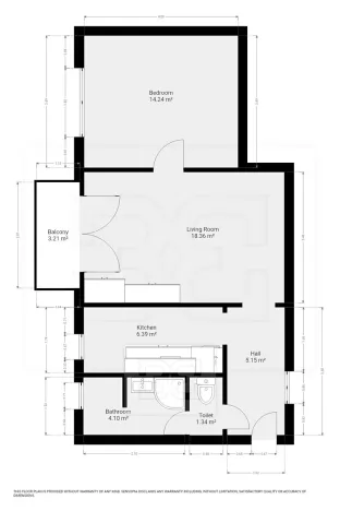 Pronájem bytu 2+1, České Budějovice, Lidická tř., 52 m2