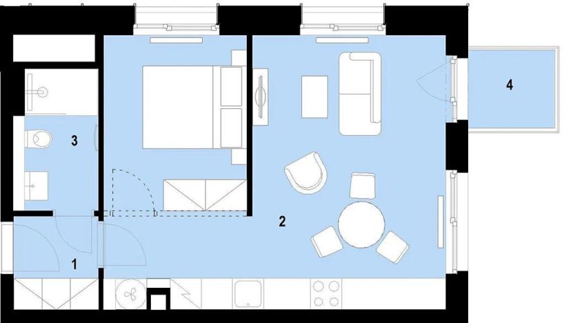 Prodej bytu 2+kk, Brno, Plynárenská, 43 m2