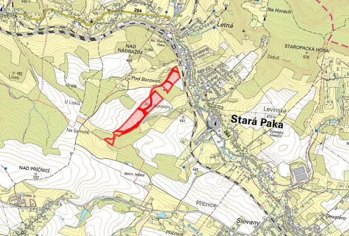 Prodej pole, Stará Paka, 113448 m2