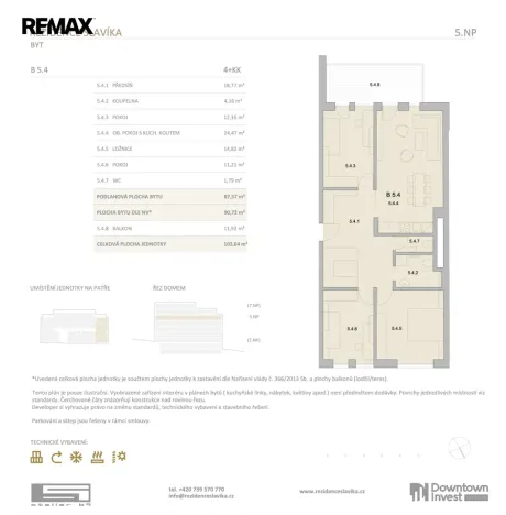 Prodej bytu 4+kk, Brno, Antonína Slavíka, 91 m2