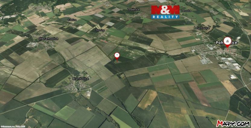 Prodej pole, Šumice, 41373 m2