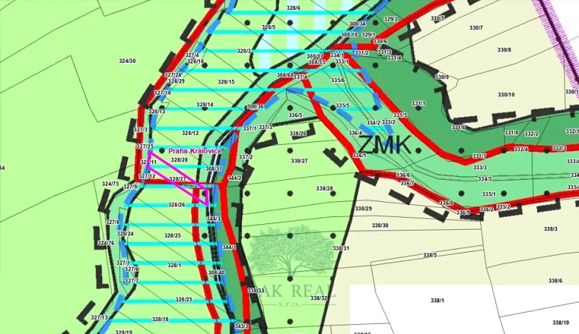 Prodej louky, Praha - Královice, 698 m2