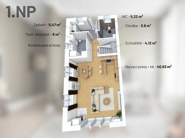 Prodej rodinného domu, Praha - Řepy, Otlíkovská, 125 m2