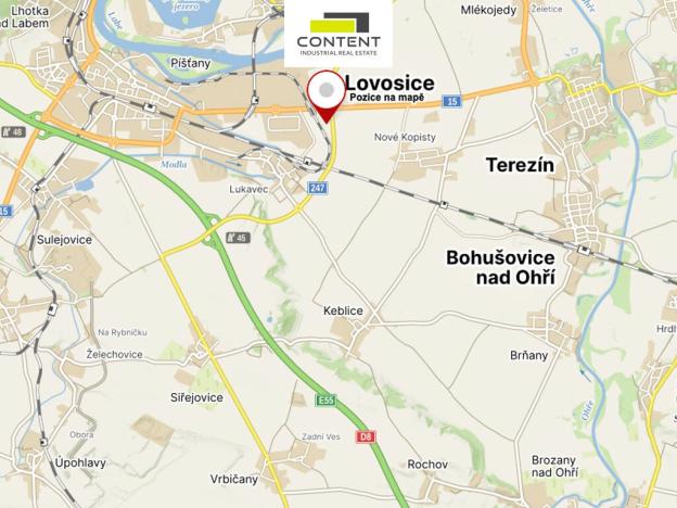 Pronájem výrobních prostor, Lovosice, Terezínská, 20000 m2