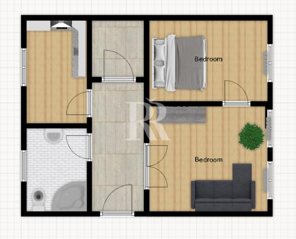 Pronájem bytu 2+1, Liberec, Hodkovická, 55 m2