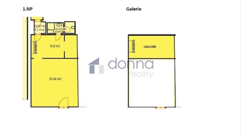 Pronájem obchodního prostoru, Praha, Šaldova, 57 m2