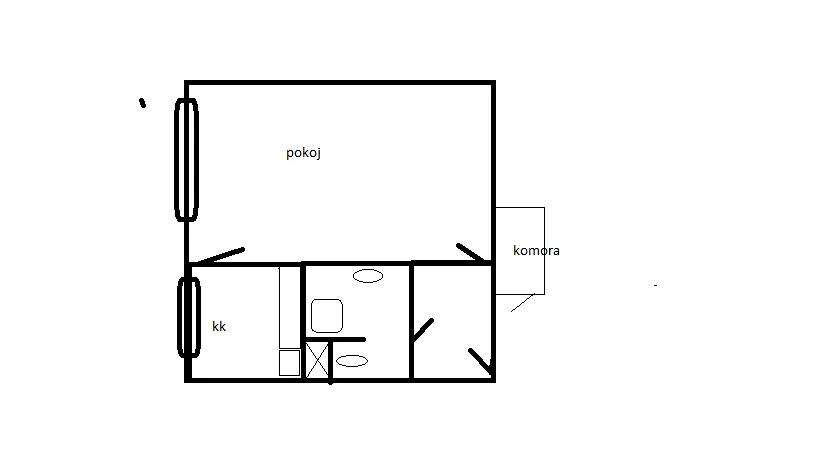 Pronájem bytu 1+1, Teplice, Hlávkova, 32 m2