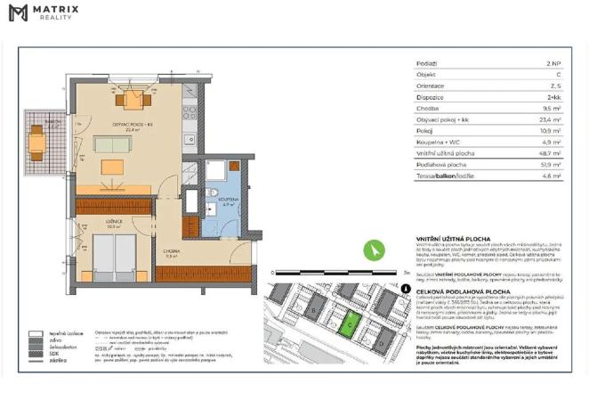 Prodej bytu 2+kk, Kralupy nad Vltavou, Havlíčkova, 52 m2