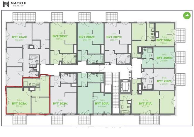 Prodej bytu 2+kk, Kralupy nad Vltavou, Havlíčkova, 52 m2