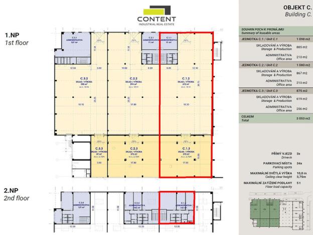 Pronájem výrobních prostor, Praha - Malešice, Tiskařská, 1098 m2