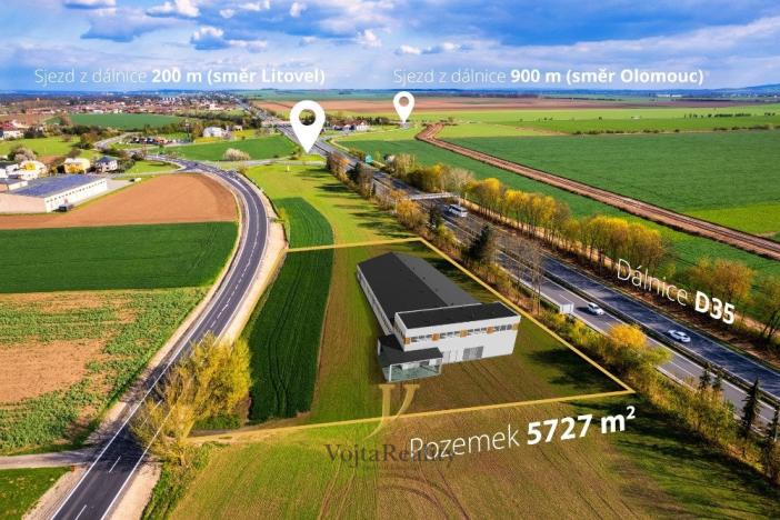 Prodej komerčního pozemku, Litovel - Unčovice, 5727 m2