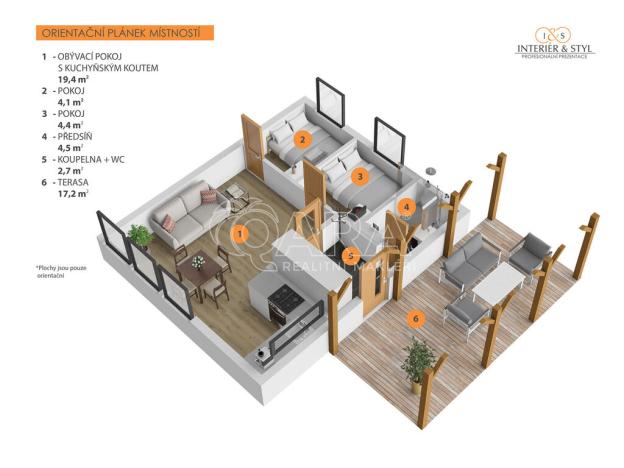 Pronájem chaty, Košátky, 36 m2