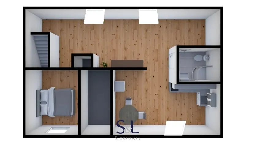 Pronájem bytu 2+1, Mimoň, Nádražní, 45 m2