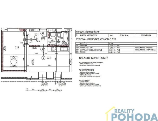 Prodej bytu 2+kk, Choceň, Peliny, 35 m2