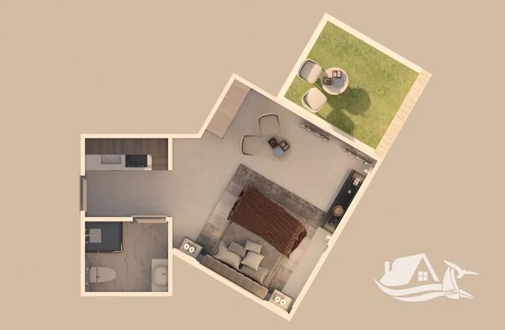 Prodej bytu 1+kk, Hurghada, Egypt, 27 m2