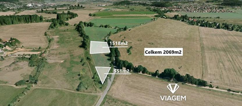 Prodej pole, Praha - Lipence, 2069 m2