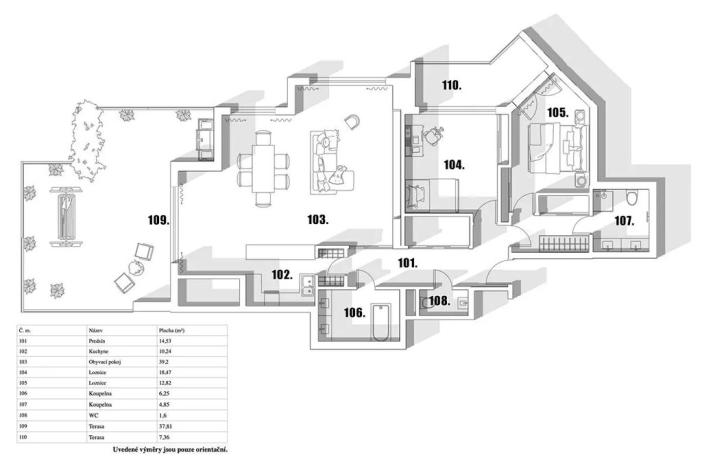 Prodej bytu 3+kk, Praha - Záběhlice, Hyacintová, 110 m2