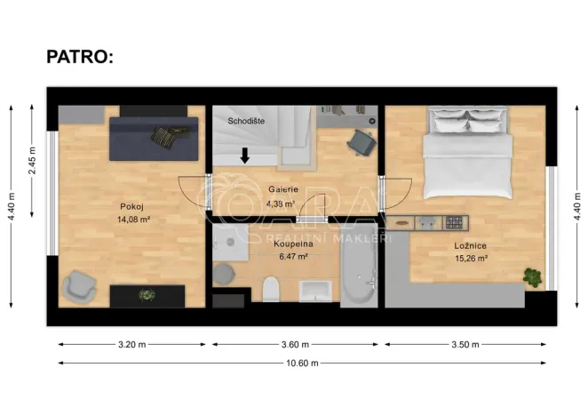 Pronájem rodinného domu, Buštěhrad, Ořešín, 106 m2