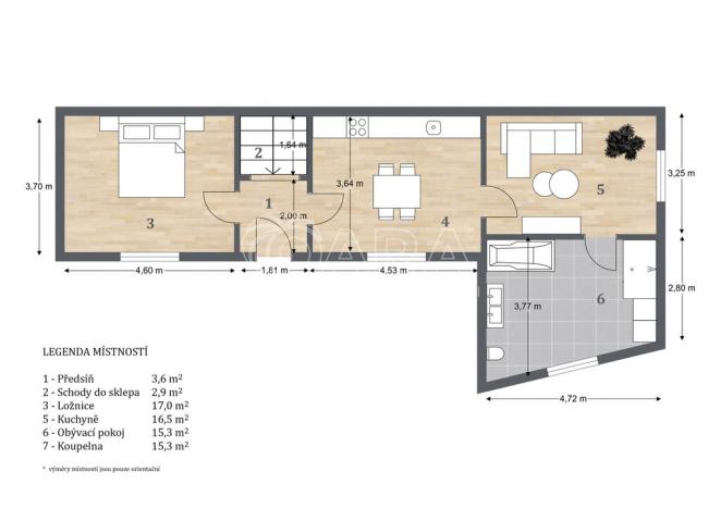 Prodej rodinného domu, Kamenný Most, 70 m2