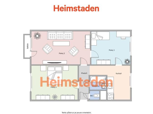 Pronájem bytu 3+1, Karviná - Nové Město, Holubova, 64 m2