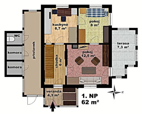 Prodej chalupy, Vrané nad Vltavou, Nad Statkem, 105 m2