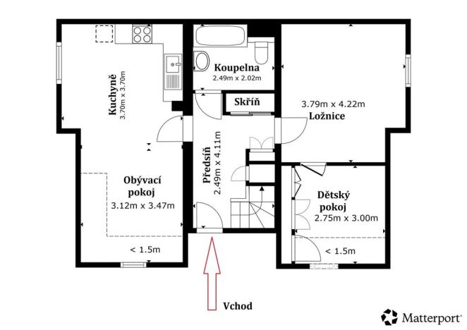 Prodej bytu 4+kk, Králův Dvůr - Levín, Na Vyhlídce, 82 m2