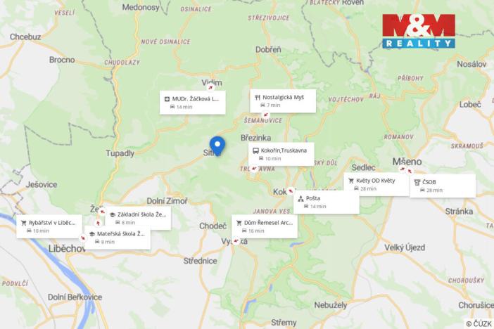 Prodej rodinného domu, Želízy - Sitné, 480 m2