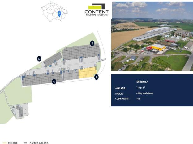 Pronájem skladu, Brno - Tuřany, Letiště Brno-Tuřany, 8000 m2