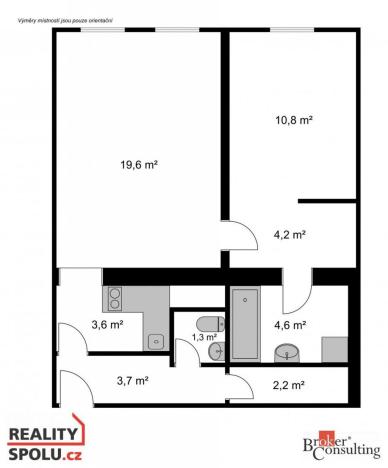 Prodej bytu 2+kk, Jablonec nad Nisou, Anenské náměstí, 50 m2