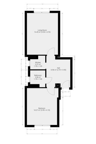 Pronájem bytu 2+kk, Praha - Břevnov, U třetí baterie, 46 m2
