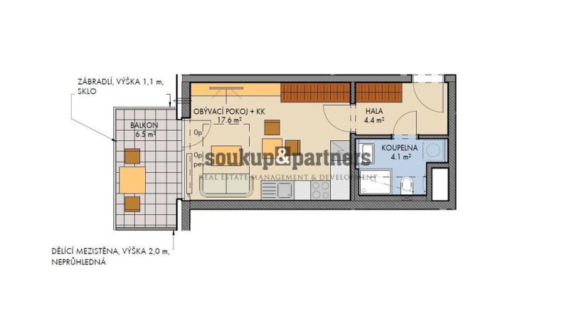 Prodej bytu 1+kk, Praha, Návarovská, 34 m2