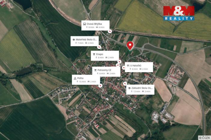 Prodej zahrady, Osová Bítýška, 399 m2