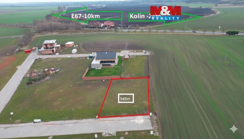 Prodej pozemku pro bydlení, Kolín - Sendražice, 945 m2