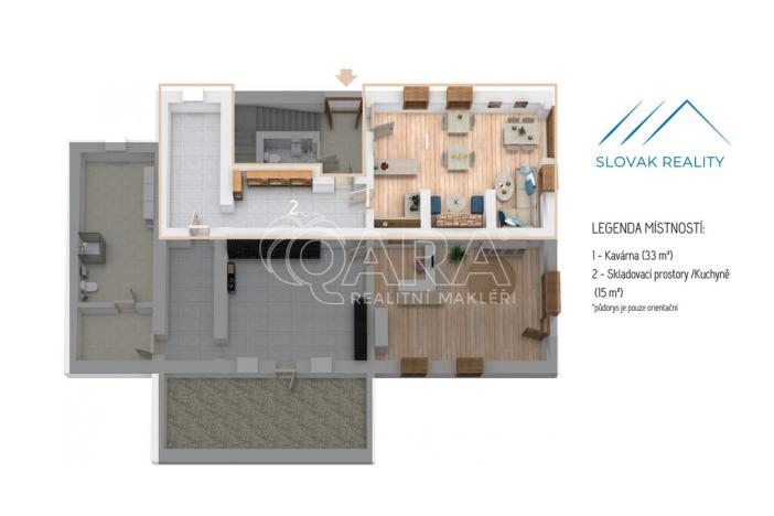 Pronájem restaurace, Příbor, Místecká, 48 m2