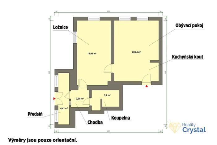 Pronájem bytu 2+kk, Mariánské Lázně, Karlovarská, 47 m2