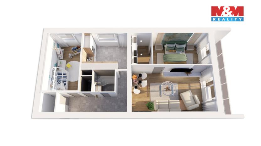 Prodej bytu 3+1, Chrudim - Chrudim III, Fibichova, 71 m2