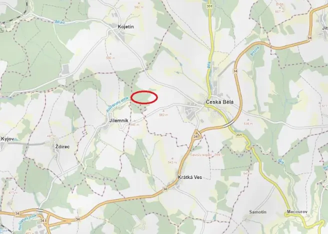 Prodej lesa, Česká Bělá, 18552 m2