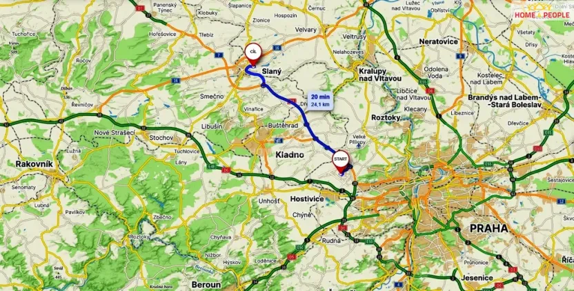 Pronájem bytu 2+kk, Slaný, Lázeňská, 78 m2